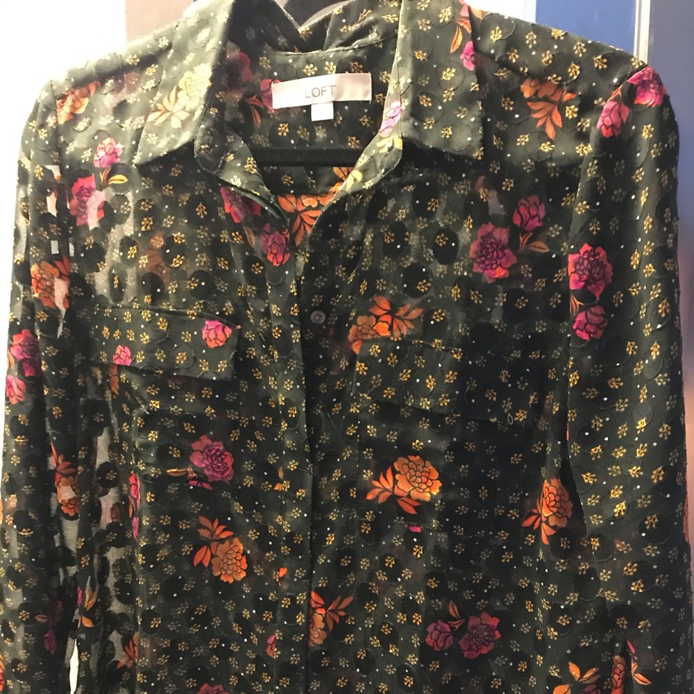 LOFT utility blouse